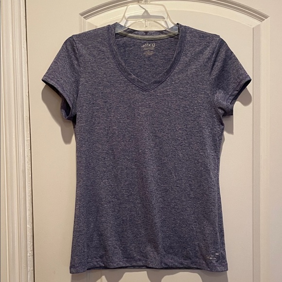 Lot of Four Women's Athletic Workout Tops - Fuchsia, Teal, Heather, Purple - Picture 10 of 14